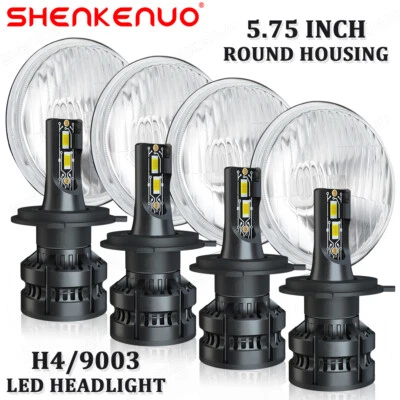 Faro redondo alto-bajo LED BMW 325i 528i 535i 735i 5-3/4 5,75" Foto 1 de 4