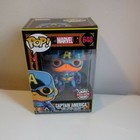 Funko POP! Marvel Black Light Captain America #648 Special Edition Box Damage
