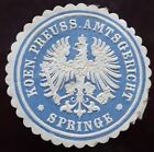 German letter seal stamp - KNIGL. PREUSS. AMTSGERICHT SPRINGE - #ST19