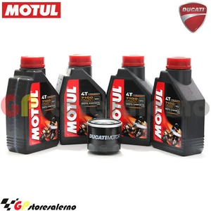 KIT TAGLIANDO OLIO + FILTRO ORIGINALE MOTUL 7100 15W50 4L DUCATI 916 SP 1997 - Imagen 1 de 1
