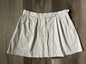 Girls Le Coq Sportif Gray Khaki Skirt Size 14 Good for School Uniform - Picture 1 of 6