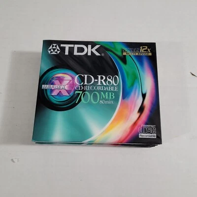 TDK CD-R80ED SELLADO Hasta 12X CD-Grabable Foto 1 de 2