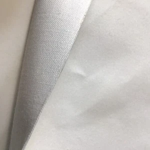 White Fabric Felt Backing Drapery Curtain Material 48" x 19" DIY Sewing Crafts - Picture 1 of 10