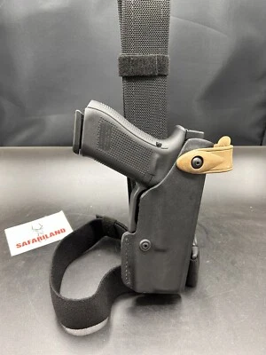 Safariland® Drop Leg Rig Holster RH Black, GLOCK 17 22 RIGHT HAND, Special Ops - Image 1 of 4