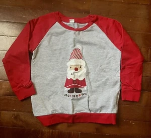 Long Sleeve Christmas Top/Sweatshirt Kids Size 110 Size 4 to 5 Years - Picture 1 of 5