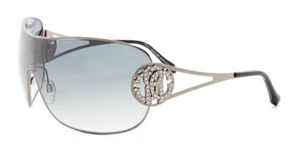 Roberto Cavalli RC891S W 0008 Gunmetal Shield Sunglasses, Gradient Smoke 0 / 125 - Picture 1 of 2