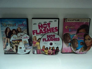 3 DVD Movie LOT (MONTE CARLO + HOT FLASHES + CAME LOVE) Discs GOOD * DVDS SALE ! - Picture 1 of 1