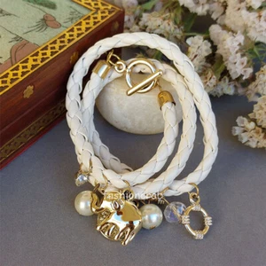 Indian Bollywood Style White Charm Anklet for Women - Picture 1 of 3