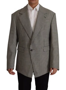 DOLCE & GABBANA Blazer Jacket Gray Checkered Single Breasted IT48/US38/M 2800usd - Picture 1 of 12