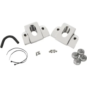 Drag Specialties Spark Plug/Head Bolt Covers Smooth Chrome Harley Twin Cam 99-15 - Picture 1 of 1