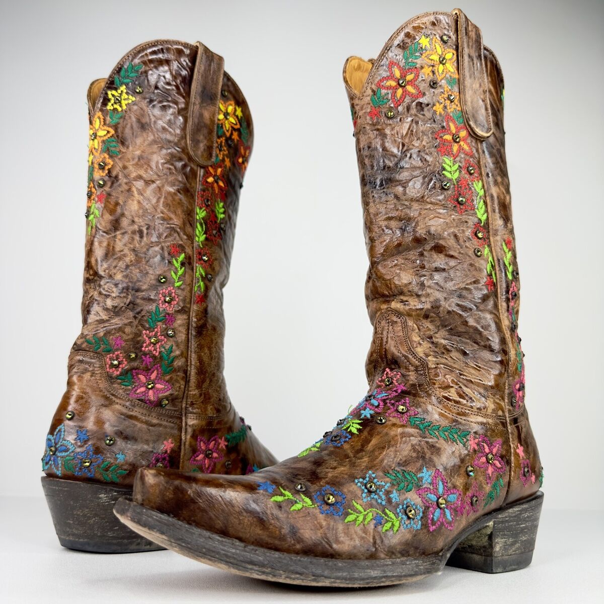 Las mejores ofertas en Botas Informal Floreado Old Gringo Las mejores ofertas en Botas Informal Floreado Old Gringo