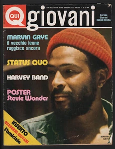 QUI GIOVANI 45/1973 GAYE SEMIRAMIS STATUS QUO ALEX HARVEY POSTER STEVIE WONDER - Picture 1 of 1