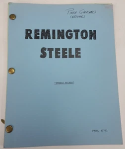 REMINGTON STEELE / Michael Gleason 1982 TV Script Pierce Brosnan "Steele Belted" - Picture 1 of 15