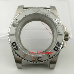 40 mm Saphirglas Uhrengehäuse grau Keramik Lünette passend für NH35 NH36 Uhrwerk - Bild 1 von 5