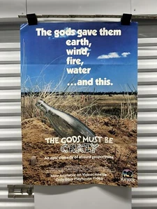 The Gods Must Be Crazy Poster Movie Display CULT COMEDY 1986 Rare Playhouse Fold - Picture 1 of 13