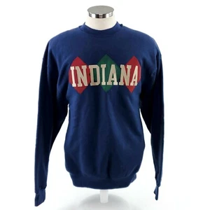 Suéter Pullover De Colección Pesado Fruit Of The Loom Para Hombres XL Azul Indiana Hecho en EE. UU. - Imagen 1 de 10