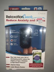 iChoice Smart Pulse Oximeter + Relaxation Coach Bluetooth Heart Rate & Oxygen - Picture 1 of 6