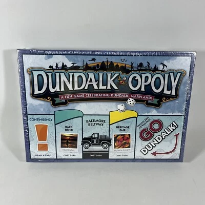NUEVO Dundalk Opoly: ¡Divertido juego de mesa celebrando Dundalk, Maryland! ¡SELLADO! Foto 1 de 4