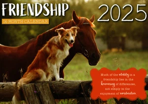 Friendship - 2025 Rectangle Wall Calendar 16 Months by Biscay - Picture 1 of 1