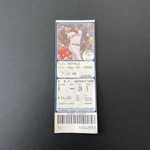 Boleto Completo Raro Histórico Medias Rojas 2004 Campeonato Año Fenway 05/07/04 Reales - Imagen 1 de 4