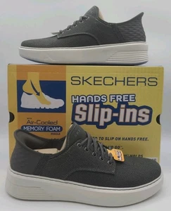 Zapatos sin cordones Skechers para hombre talla 10 Viewson Relcon carbón barco 210830/CHAR - Imagen 1 de 9