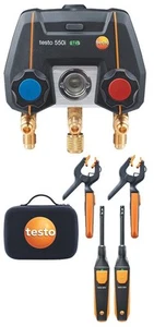 Testo 550i Smart Digital Manifold Kit with wireless temperature probes and - Picture 1 of 1
