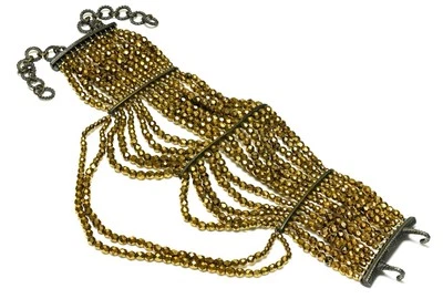 Christian Dior 1998 Galliano Bronze Crystal Beads Maasai Choker Necklace - Image 1 of 4