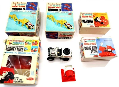 Vintage 1966 REMCO MIGHTY MIKE Midget Motors Jeep, Hardtop, Dump & Plow, Bridges - Image 1 of 4