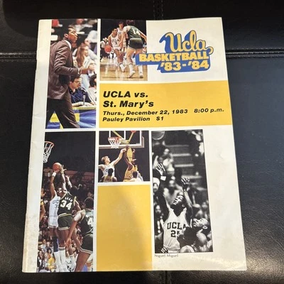 1983-84年加州大学洛杉矶分校篮球对圣玛丽计划雷吉米勒新生第一年 — 第 1/4 张图片