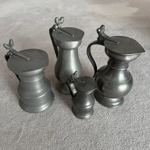 A set of Pewter Tankard from France - Pristine Condition - Picture 1 of 10