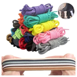 Runde Schnürsenkel 90-180cm für Arbeitsschuhe Wanderschuhe Sportschuhe Reißfest - Picture 1 of 27