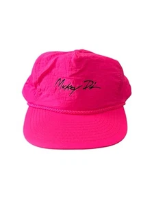 Vintage Mickey D's Neon Pink Hat McDonald’s 90s Rope Trucker Cap - Picture 1 of 5