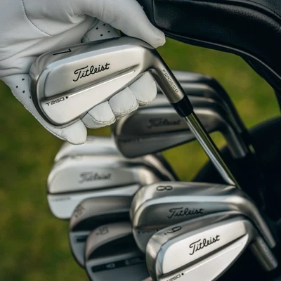 Titleist T250 Irons 5-GW (7 Irons) True Temper AMT Tour Black LEFT HANDED - Image 1 of 4
