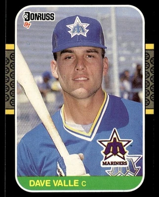 1987 Donruss Dave Valle Rookie Seattle Mariners #610 - Image 1 of 2