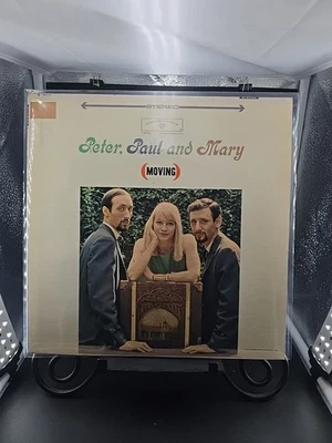 PETER PAUL MARY 1962 "Moving" LP PUFF THE MAGIC DRAGON STEREO Hollywood Press VG - Image 1 of 4
