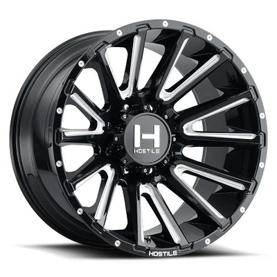 Rueda 22x10 Hostile H123 Typhoon Blade Cut (negro brillante fresado) 6x135 (-25 mm) Foto 1 de 4