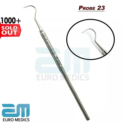 MEDENTRA EURO MEDICS Dental Probe 23 Explorer 23 Hook Tartar Remover Periodontal Dentist Pick Tools