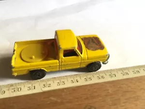 RANGER FORD WILDLIFE TRUCK MATCHBOX LESNEY PROD NR57 YELLOW MADE IN ENGLAND 1973 - Picture 1 of 5