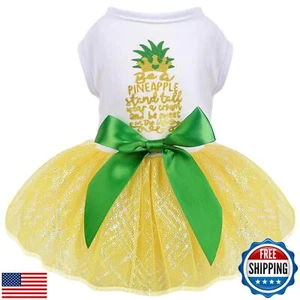 Dog Clothes for Small Dogs Girl, Spring Pet Dress Puppy Princess Tutu Cute Pu - Picture 1 of 5