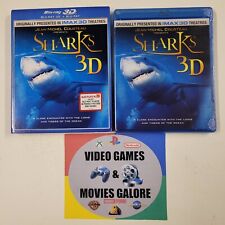 Sharks IMAX 3D (3D Blu-ray, 2011) BRAND NEW FREE SHIPPING IN CANADA
