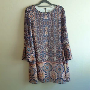 New 14 Cremieux Dress Size 14 Womens Retail $119 New bell sleeve lined - Picture 1 of 9