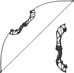 Archery Takedown Recurve Bow Hunting Long Bow Alloy Riser - Right Hand Black - D - Picture 1 of 9