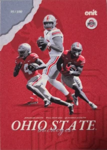 2024 onit Ohio state buckeys offensive stars smith, howard, judkinsscarlet /100  - Picture 1 of 2
