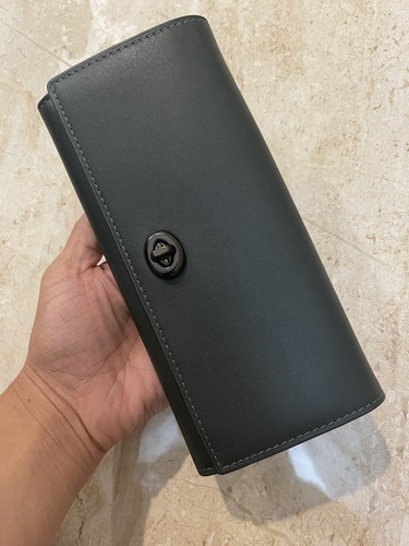 COACH 1941 Portafoglio busta in pelle con serratura a chiave EDERA Nuovo con etichette