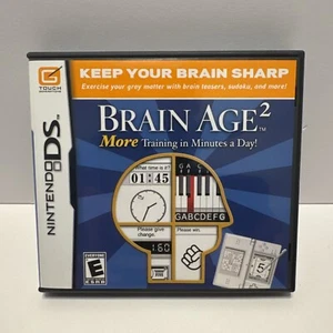 Brain Age 2: More Training in Minutes a Day (Nintendo DS, 2007) No Manual - Picture 1 of 3