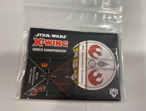 Star Wars X-Wing Miniatures Game Red Squadron Veteran Worlds 2019 promo set - Picture 1 of 4