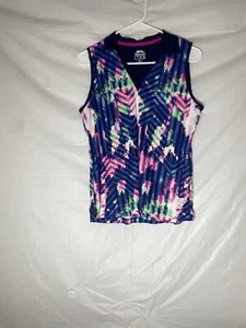 Slazenger  Multi Color  Sleeveless Golf Shirt Size Medium - Picture 1 of 3