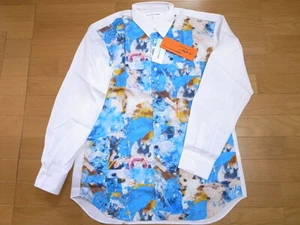 FUTURA x COMME des GARCONS SHIRT PRINT SHIRT CDG FUTURA2000 WEISS BLAU Gr. M - Bild 1 von 10
