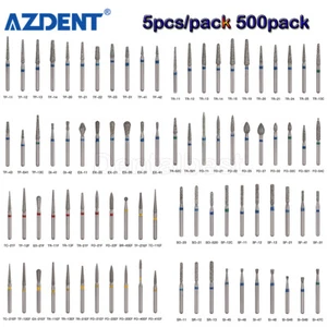 500 Packs Dental Diamond Burs FG 1.6mm Round Taper High Speed Handpiece AZDENT - Picture 1 of 22