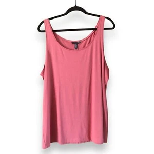 Eileen Fisher leichtes Viskose Jersey Slim Tank Blush Pink Neu mit Etikett Gr. XL - Bild 1 von 7